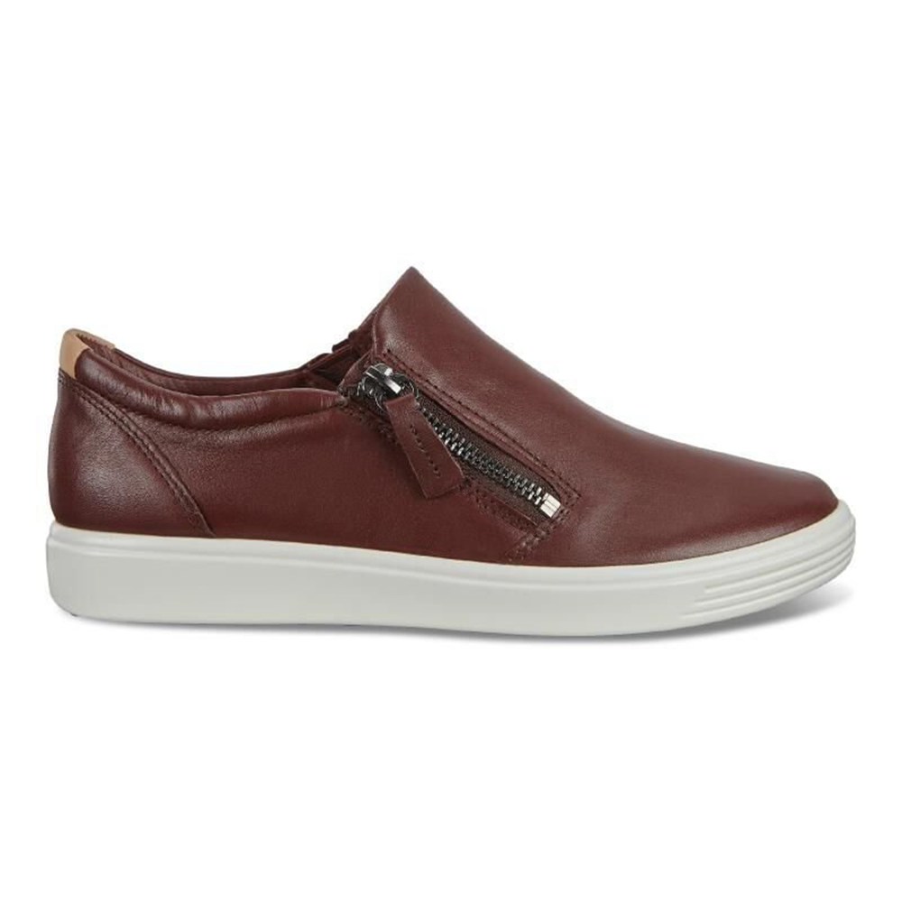 Slip On Mujer - ECCO Soft 7 - Marrom - VZG524798